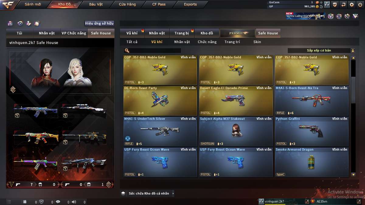 shop acc cf uy tin gia re